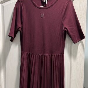 DKNY Women's Mauve Short Sleeve Dress